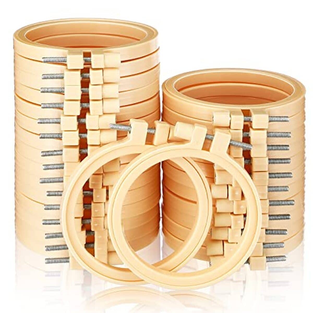 Avis : cerceaux à broder Sintuff 7, 6 cm, 100 pièces pratiques et décoratifs