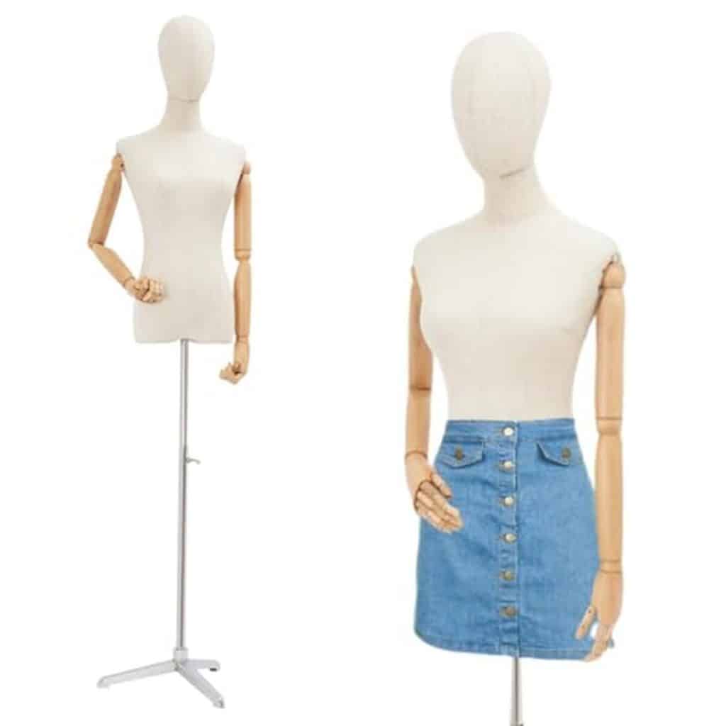 Test du mannequin de vitrine réglable Mannequin Couture 92 cm