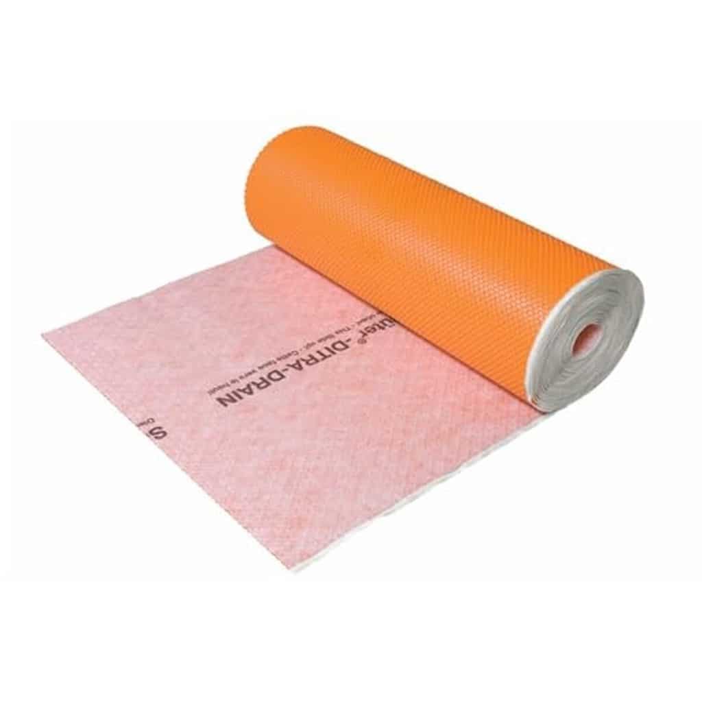 Test du tapis de drainage Schlüter Ditra Drain 25 x 1 m