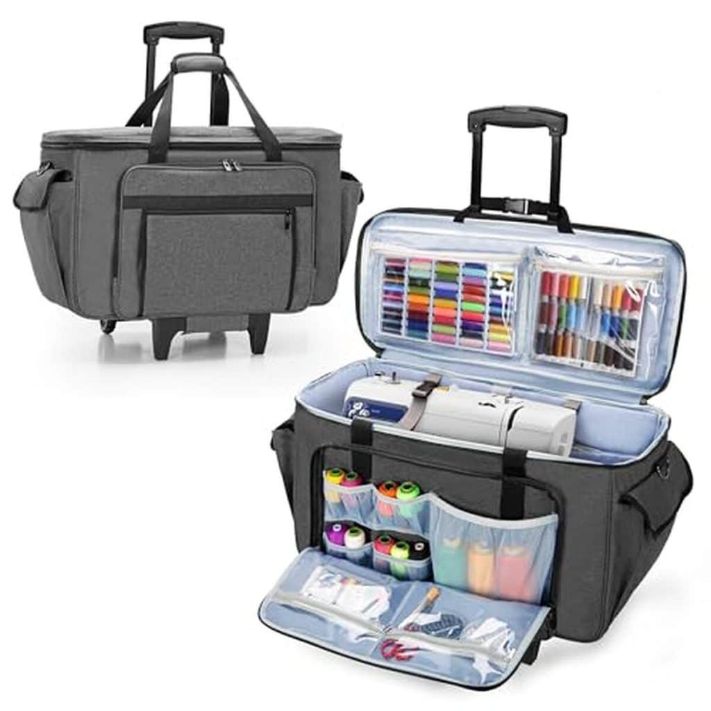 Test : sac à roulettes Curmio pour machine à broder