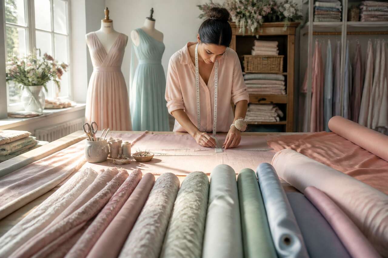 Choisir le bon tissu pour une robe de demoiselle d'honneur