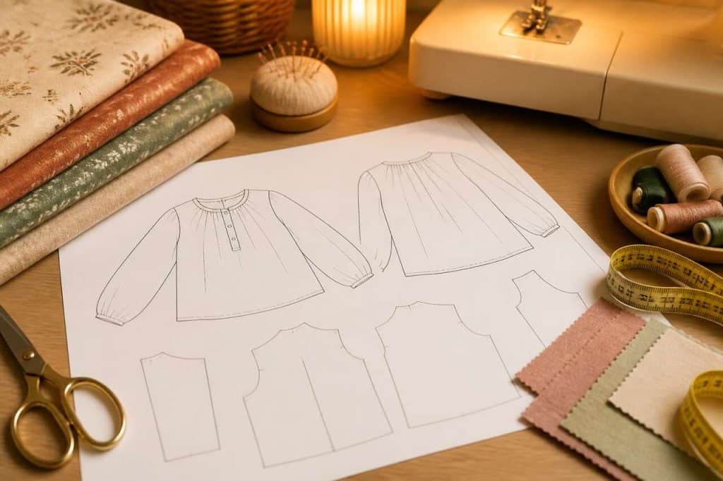 Patrons de blouses faciles pour débutants en couture