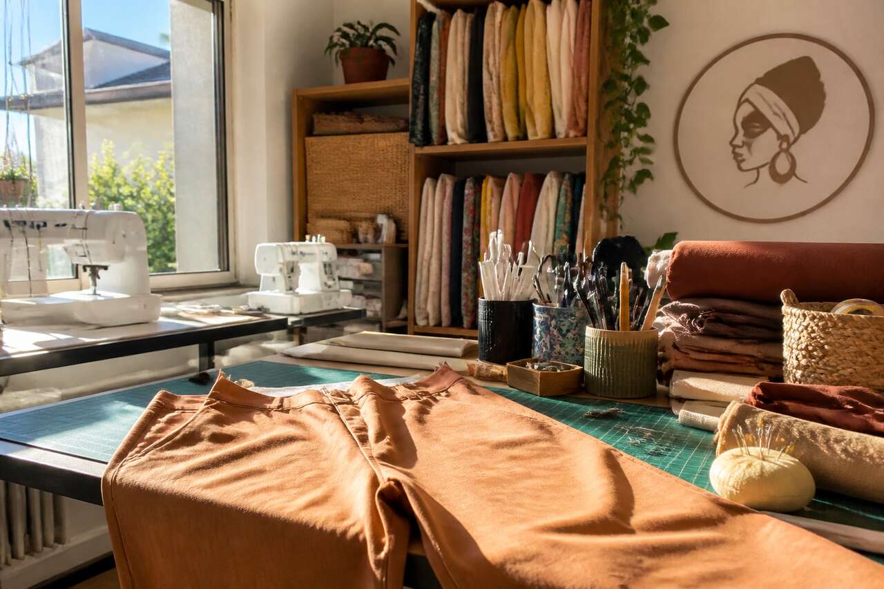Sélection des tissus et fournitures nécessaires