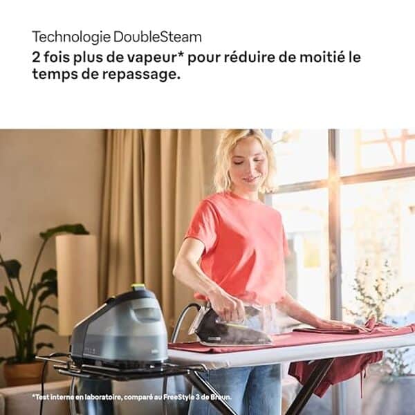Dรฉcouvrez notre test complet de la centrale vapeur Braun CarรฉStyle 3 IS3257BK 2200 W : performances, avantages et verdict pour un repassage impeccable.