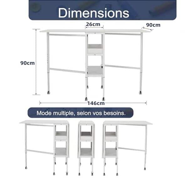 Dรฉcouvrez notre test dรฉtaillรฉ de la table de couture pliante modulable avec rangement : caractรฉristiques, avantages et avis pour bien choisir votre รฉquipement de couture.