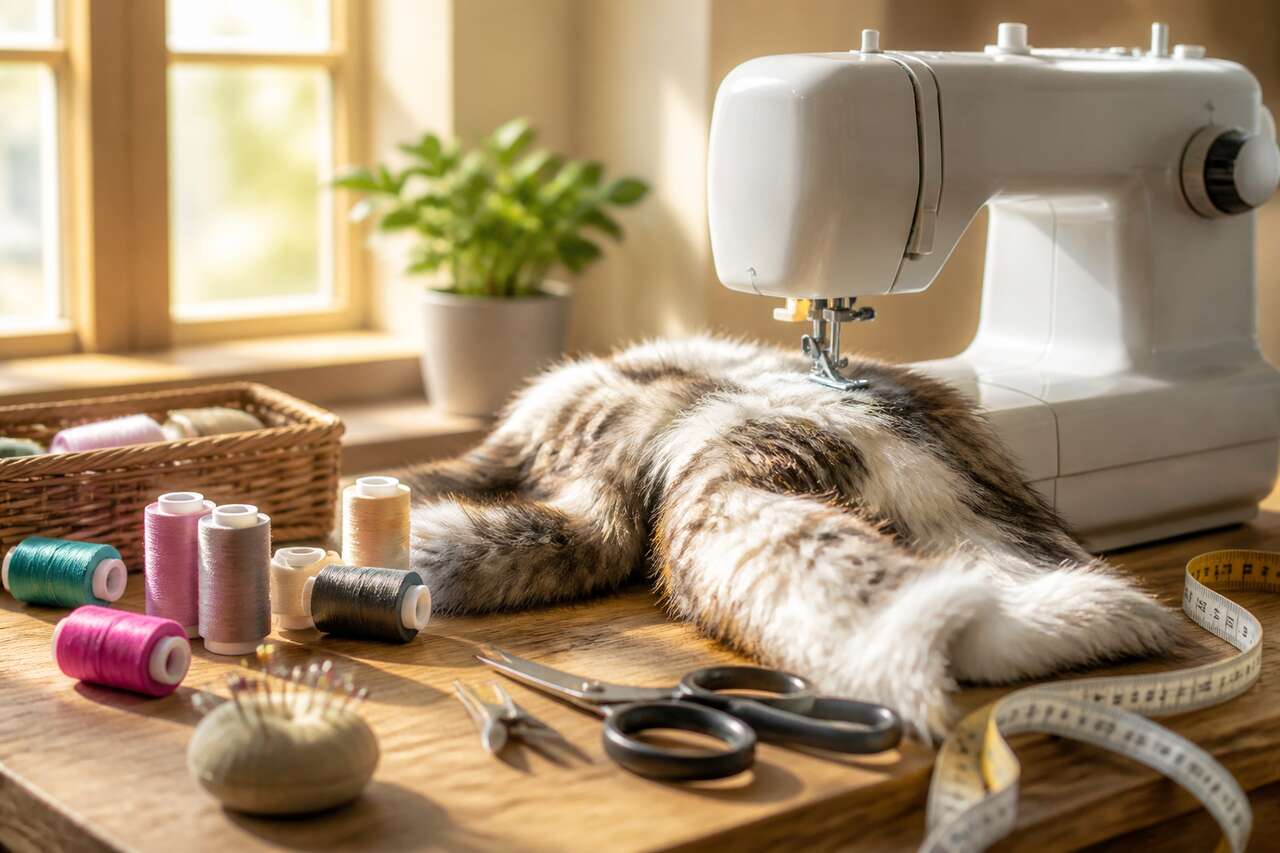 Coudre de la fausse fourrure : astuces et guide pour débutants