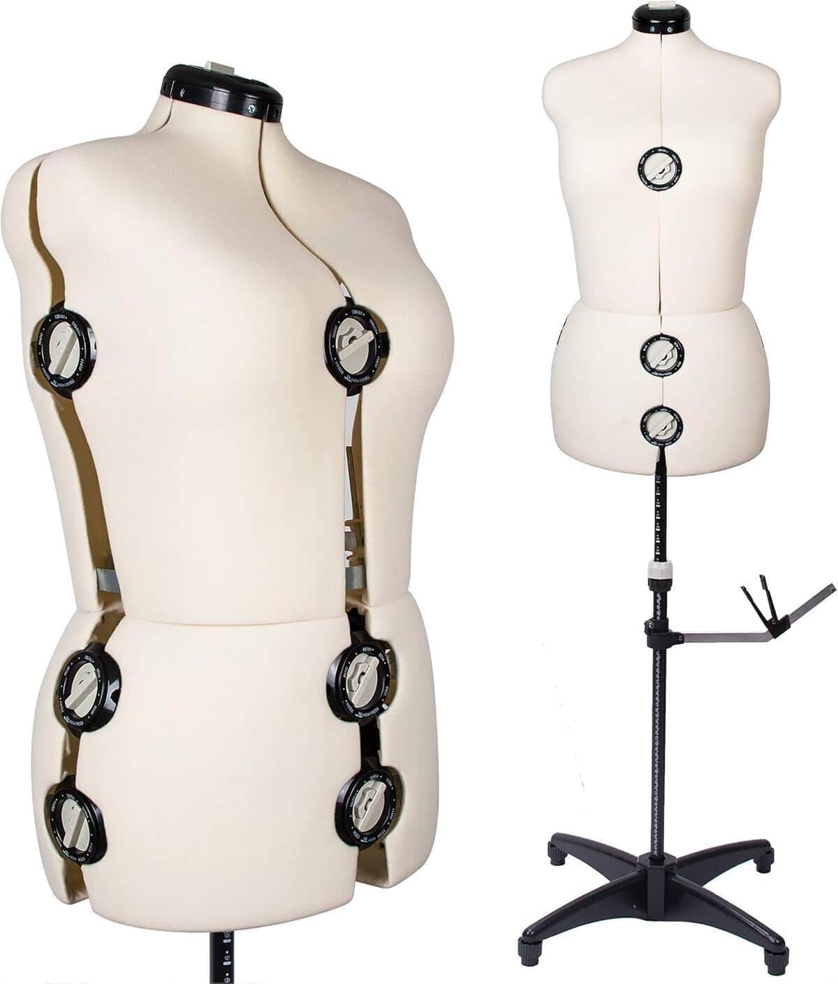 Test du mannequin de couture réglable femme taille 32 à 42