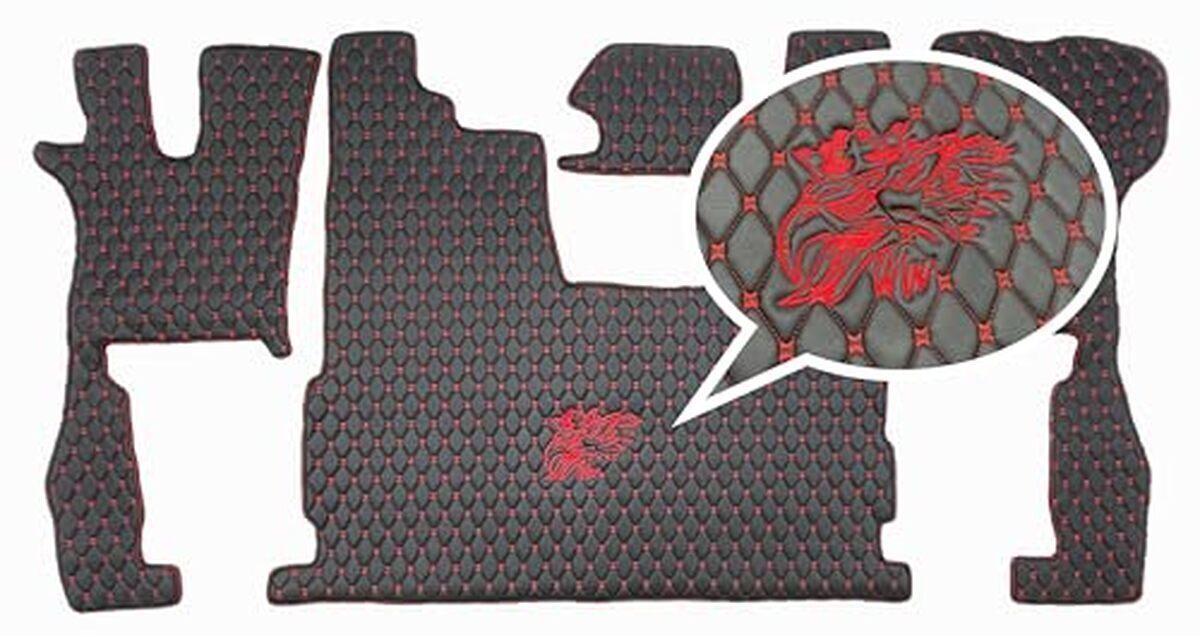 Test : tapis de voiture matelassés noir-rouge Scania R 2026+