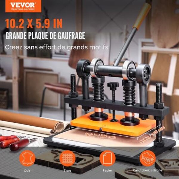 Découvrez notre test complet de la presse manuelle VEVOR 1, 5 T : performances, utilisation pour le cuir et bien plus. Avis détaillé et recommandations. 