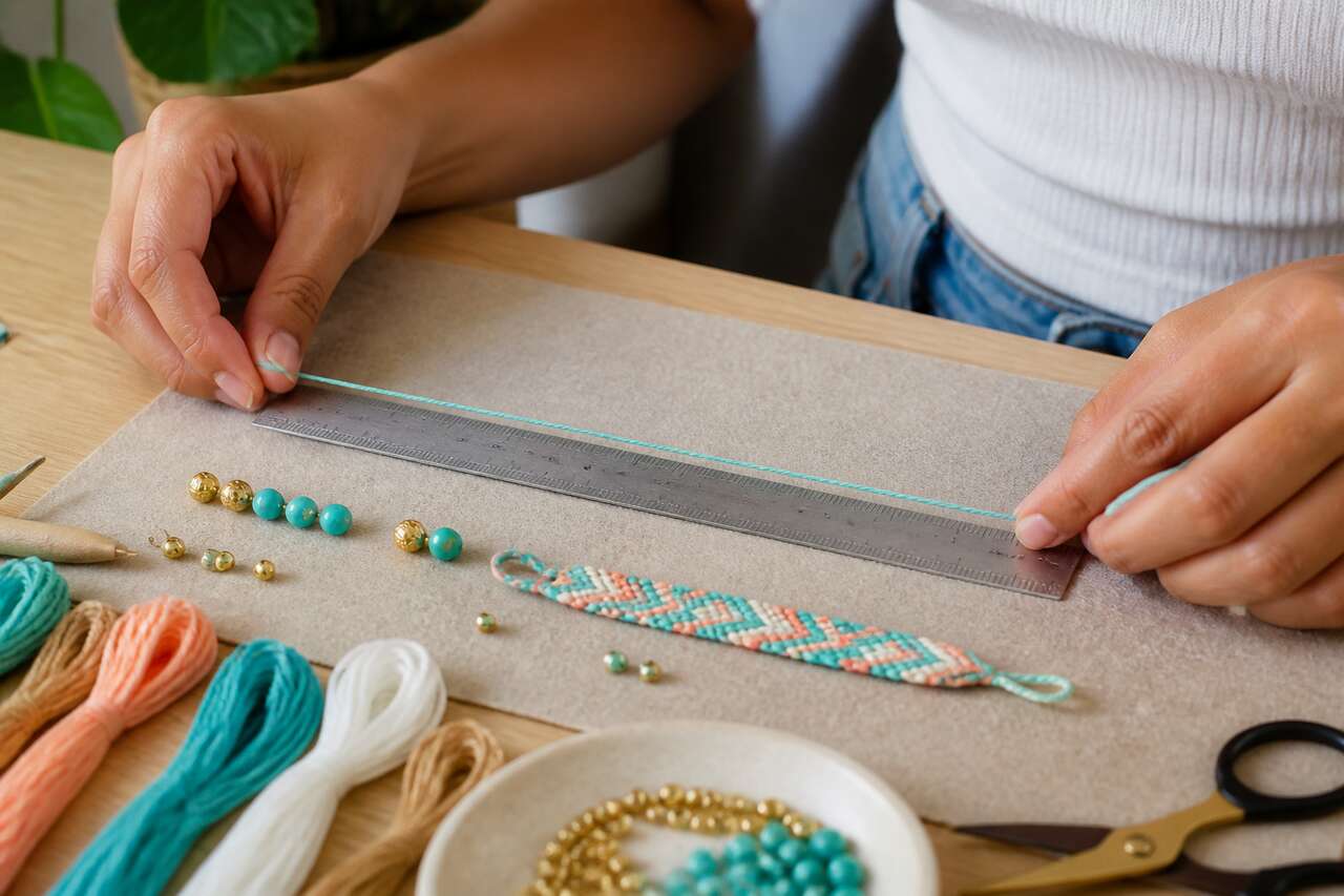 Longueur de fil et tailles: r&eacute;ussir un bracelet du premier coup