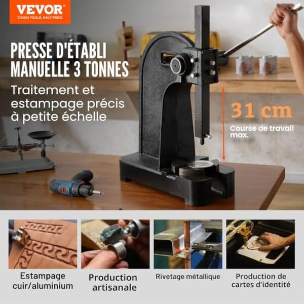 Découvrez notre test détaillé de la presse à crémaillère VEVOR 3 tonnes : performances, avantages et inconvénients pour bien choisir votre équipement. 