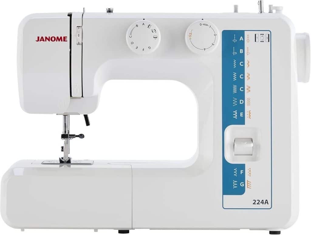 Test : machine à coudre Janome 224A