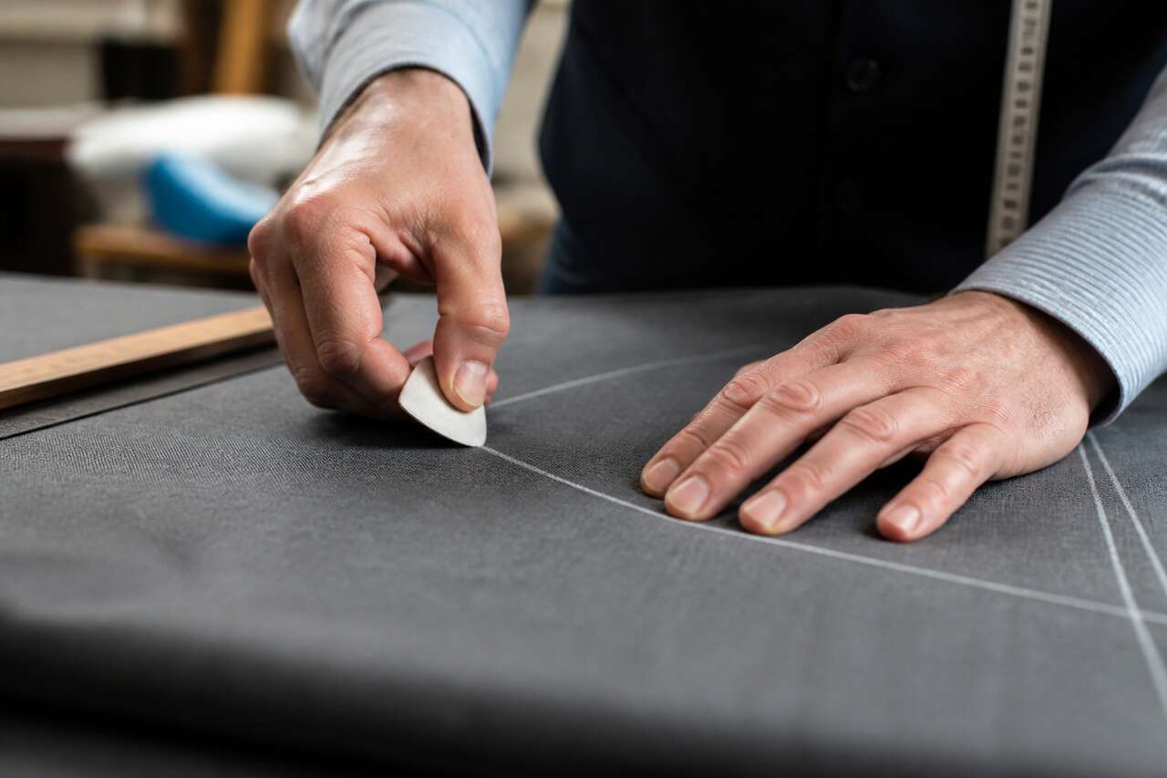 Techniques pour marquer le tissu avec une craie tailleur