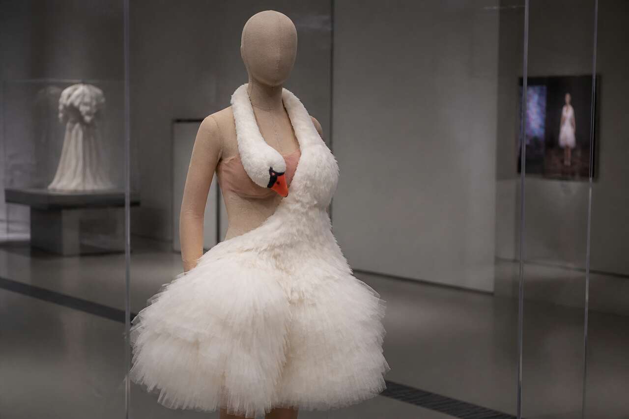 O&ugrave; est pass&eacute;e la robe cygne de bj&ouml;rk : archives, expositions et pi&egrave;ces d&eacute;riv&eacute;es