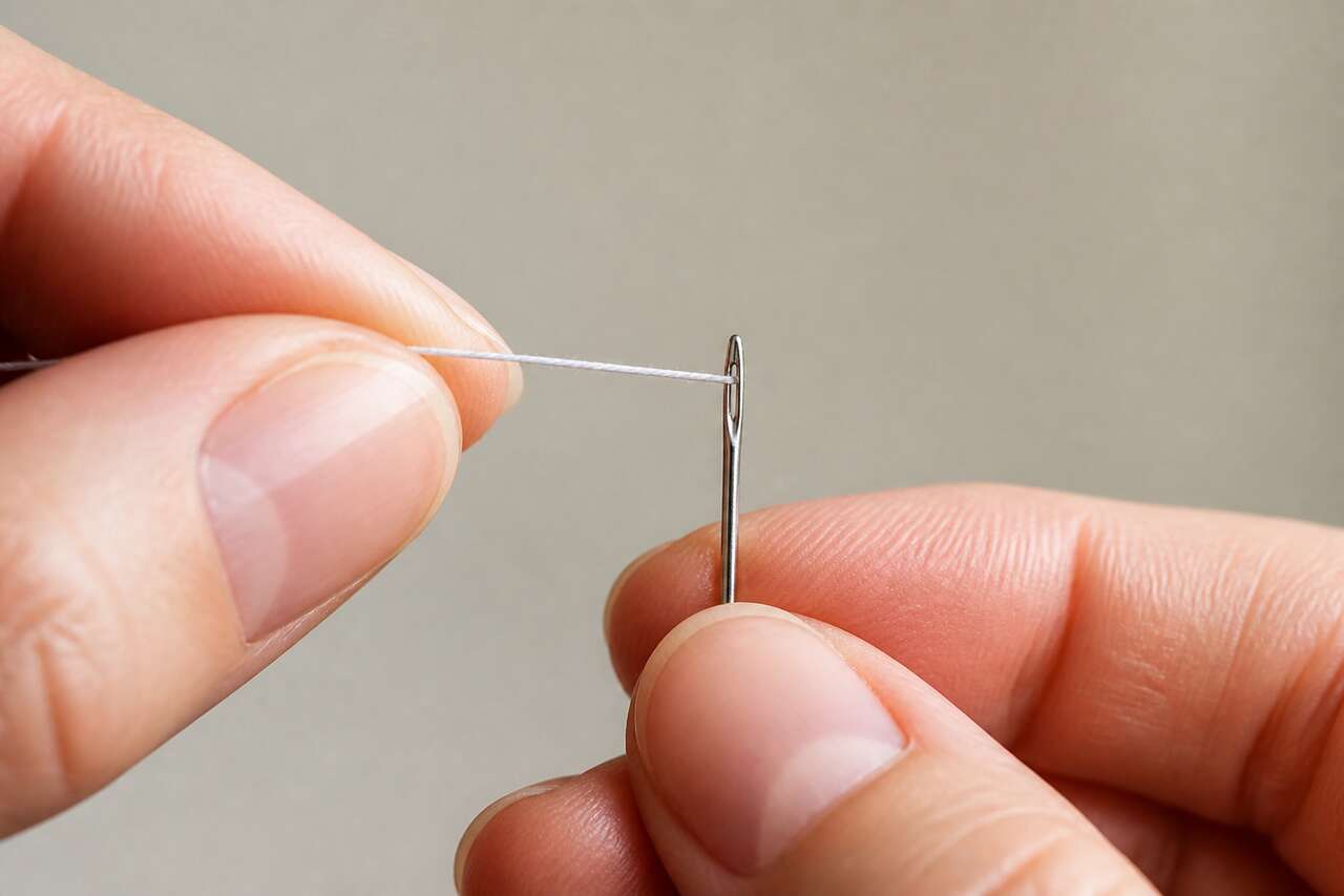 Astuces pour enfiler une aiguille sans effort