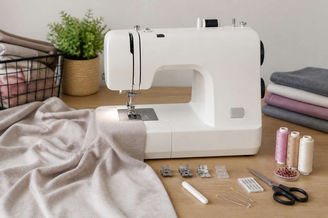 Matériel et réglages essentiels à la machine (avec ou sans surjeteuse) Matériel et réglages essentiels à la machine (avec ou sans surjeteuse)