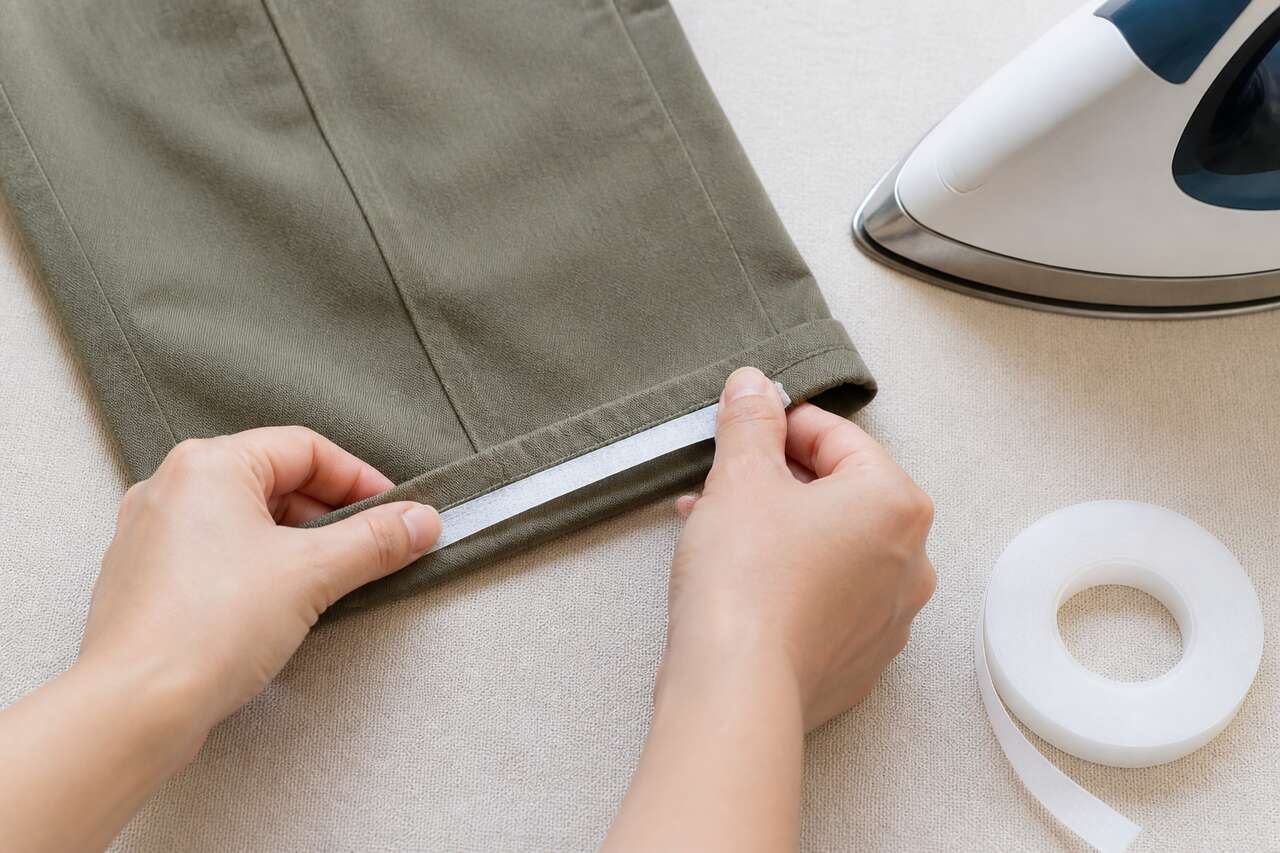 Faire un ourlet sans machine avec du thermocollant Faire un ourlet sans machine avec du thermocollant