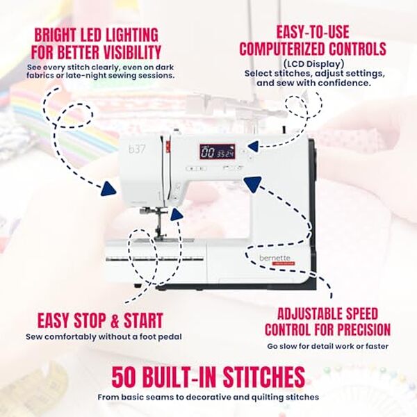 Découvrez notre test détaillé de la Bernette B37 avec ses 50 points de couture et écran LCD intégré pour des travaux de couture précis et professionnels.