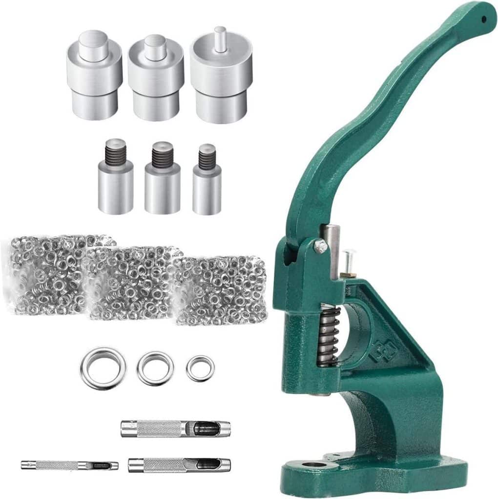 Test : presse à œillets LetCart avec 3 matrices et 1500 pcs