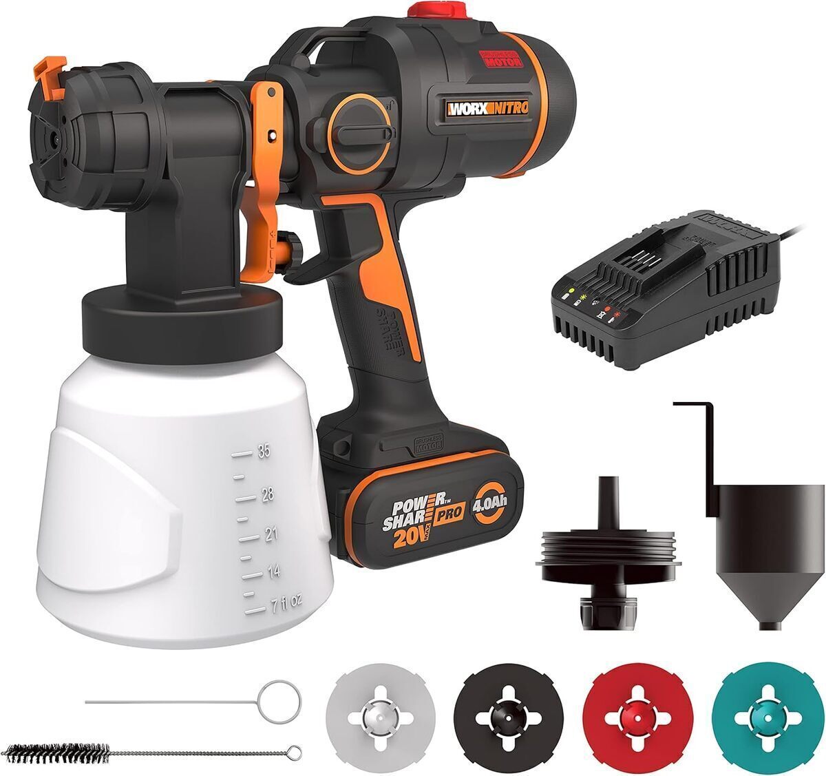 Test Worx WX020 : pistolet à peinture sans fil 20V performant