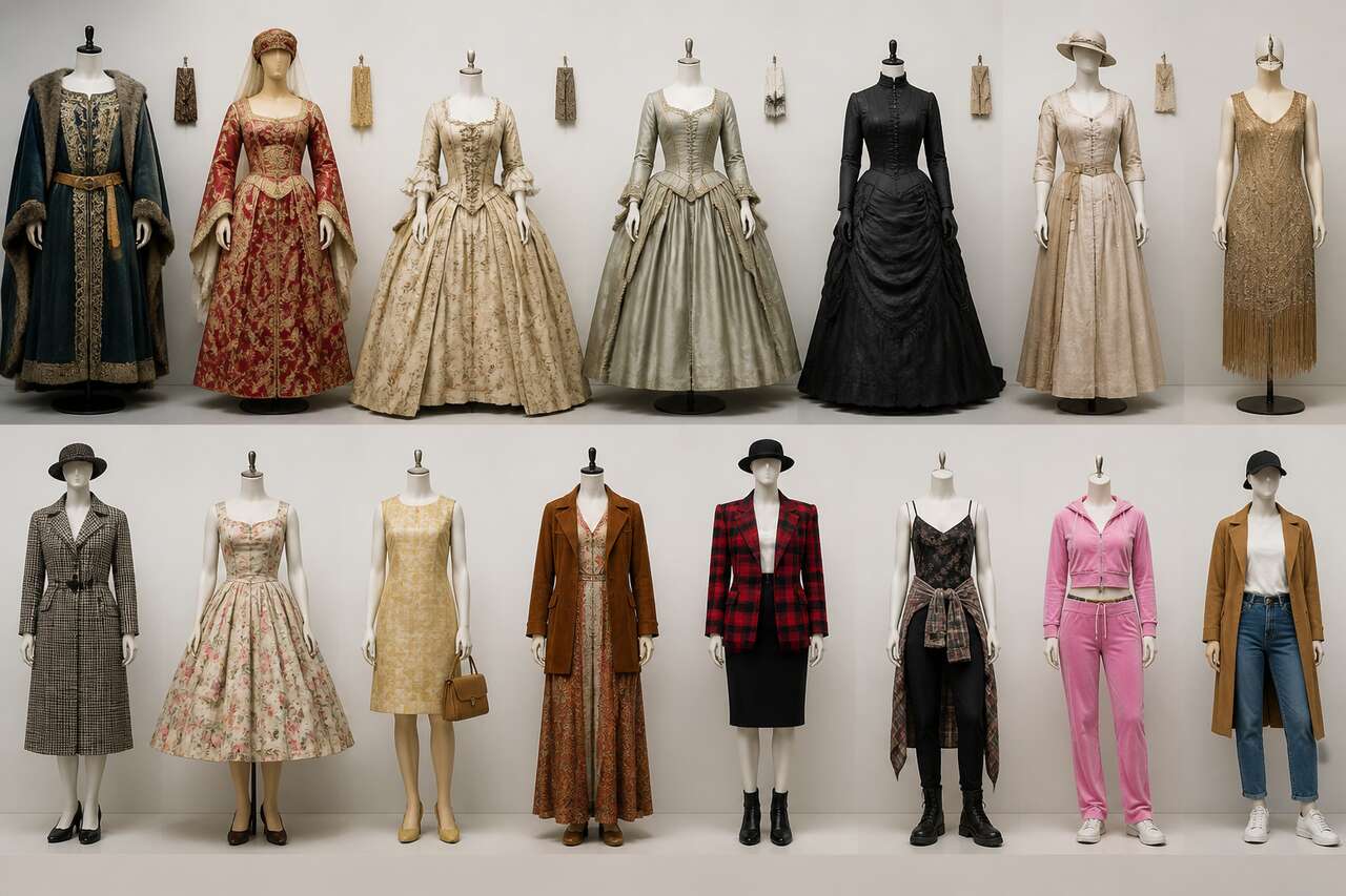 Avis : histoire des modes et du vêtement, un voyage du Moyen Âge au XXIe siècle