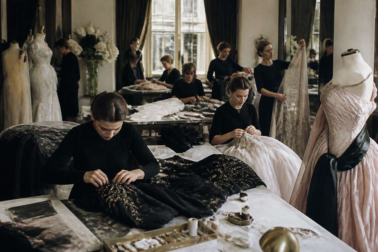 Haute couture et xxe si&egrave;cle: des maisons aux garde-robes modernes