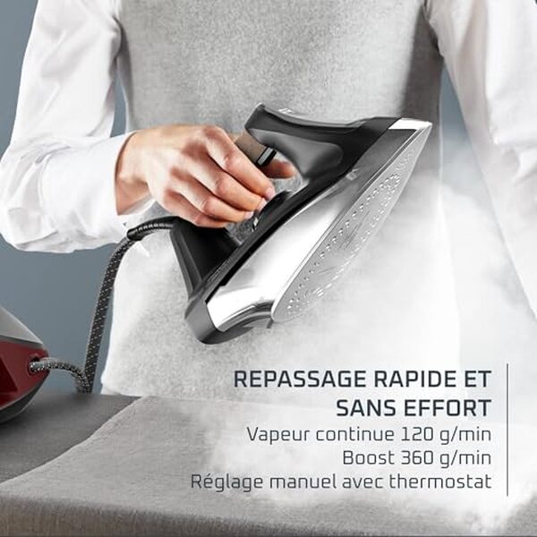 Découvrez notre test complet de la centrale vapeur Rowenta Force Pro 350 : performances, rapidité de repassage et efficacité. Avis détaillé et conseils d'achat. 