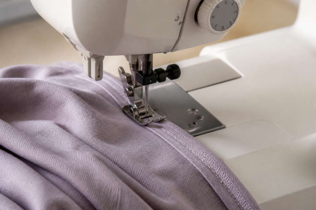 R&eacute;gler la machine pour une couture extensible: points, longueur et tension
