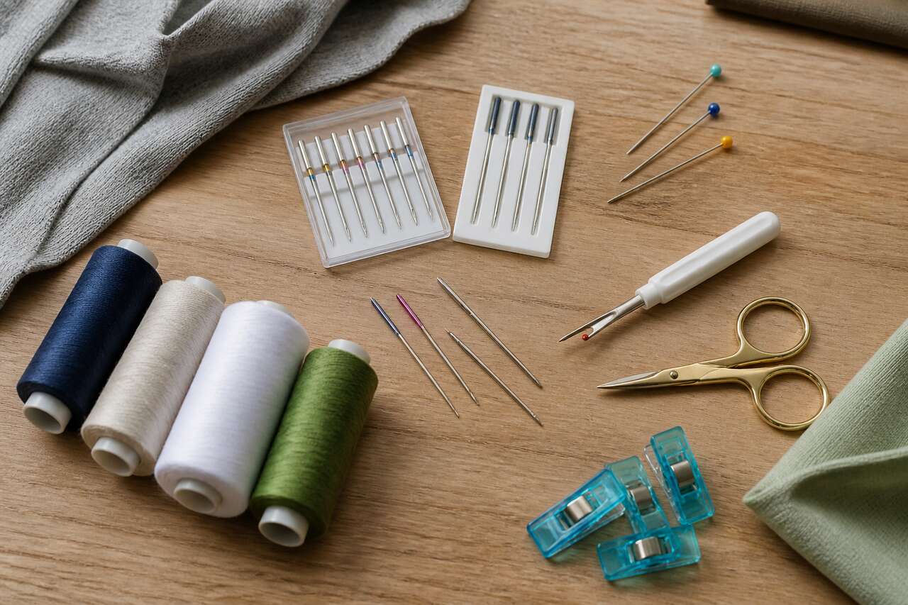 Choisir l’aiguille et le fil adaptés au jersey Choisir l’aiguille et le fil adaptés au jersey