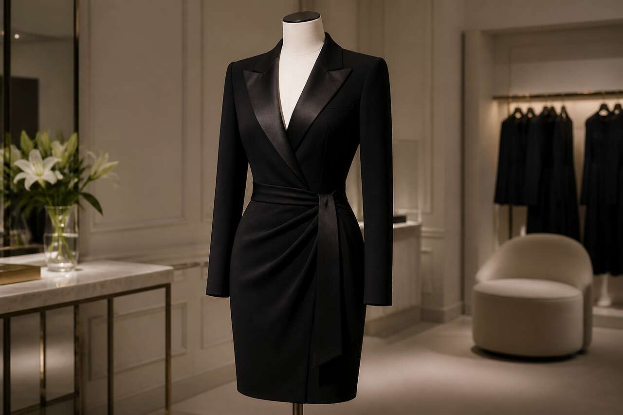 La robe smoking parmi les pi&egrave;ces iconiques d&rsquo;yves saint laurent