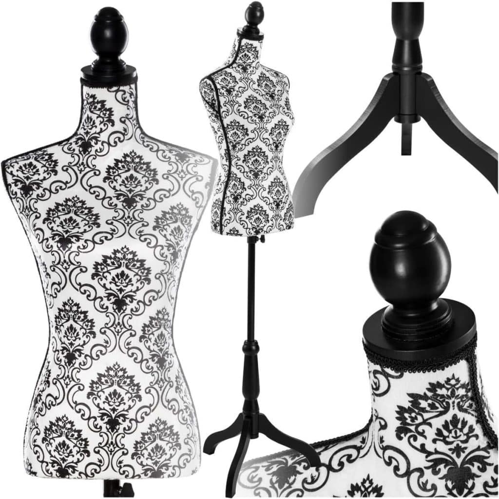 Avis sur le buste mannequin floral tectake® : élégance et ajustabilité