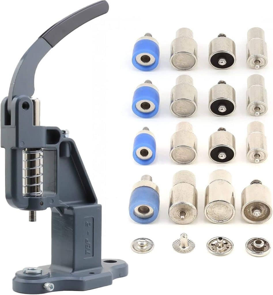 Test : presse manuelle boutons pression en métal