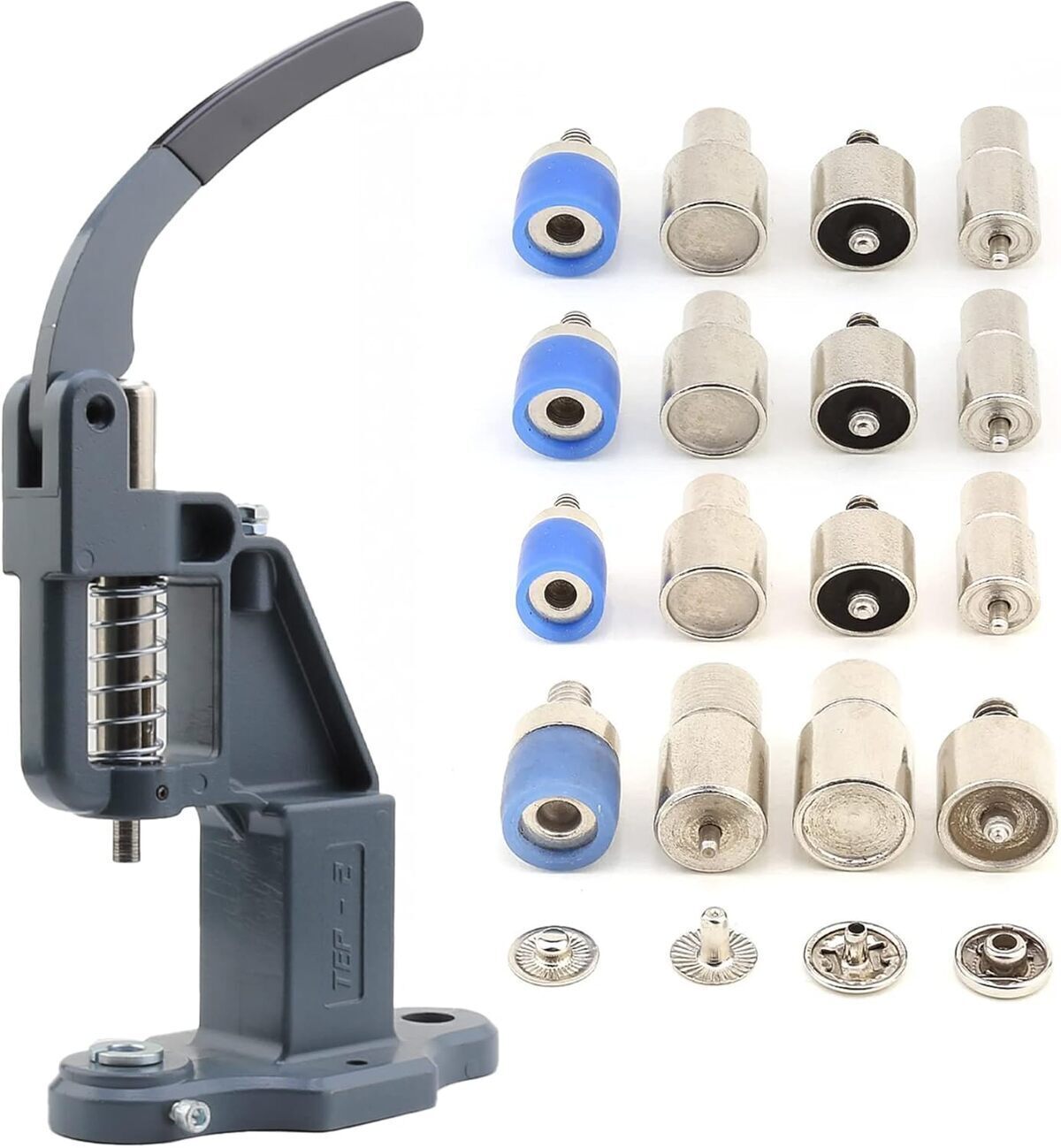 Test : presse manuelle boutons pression en métal