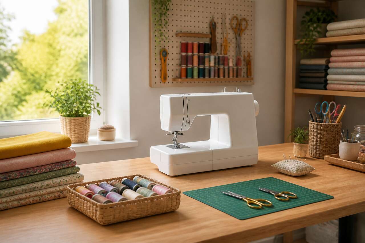 Organiser efficacement son espace de couture pour d&eacute;marrer en quelques minutes