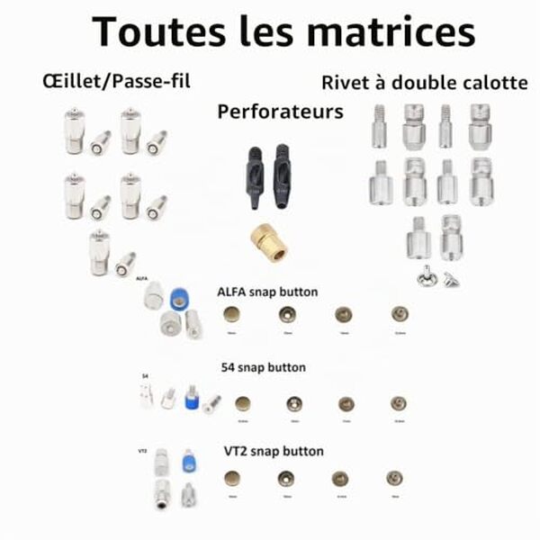 Découvrez notre avis détaillé sur les matrices de rivet DZNTOOLS pour œillets : qualité, durabilité et résultats professionnels. Test complet et recommandations. 
