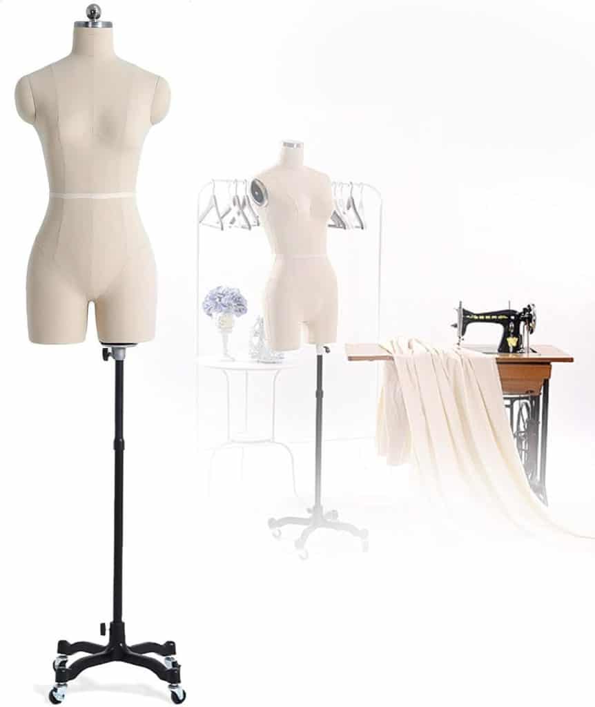 Test du mannequin de couture WITHOUtarms-S80 : buste à roulettes et épinglage